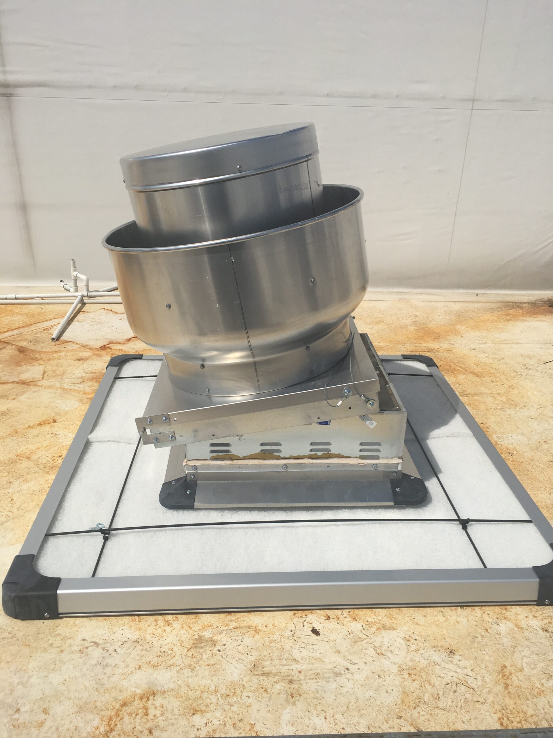 Improperly installed exhaust fan.
